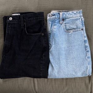 Abercrombie & Fitch Black and Light Wash Jeans